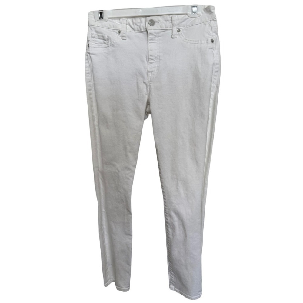 Lucky Brand Hayden Crop Ankle White Jeans Size 6 Skinny Denim Pants